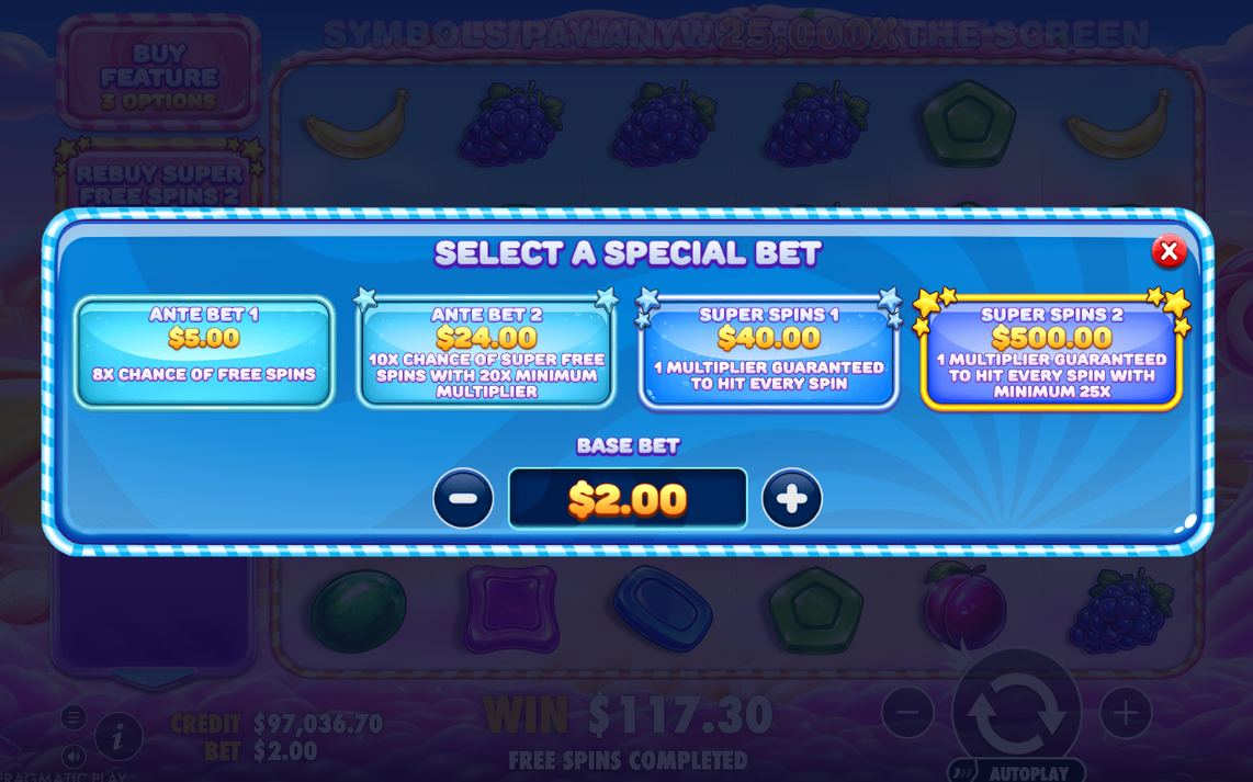 Super Free Spins 2 med TOTAL MULTIPLIER-mätaren