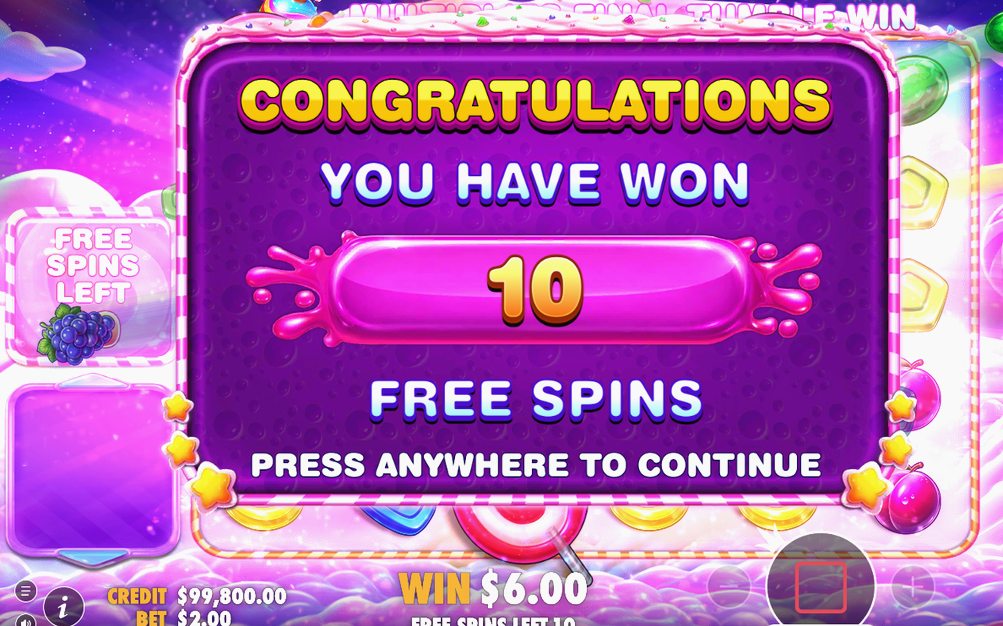 Multiplikatorbomber på rullarna i Free Spins