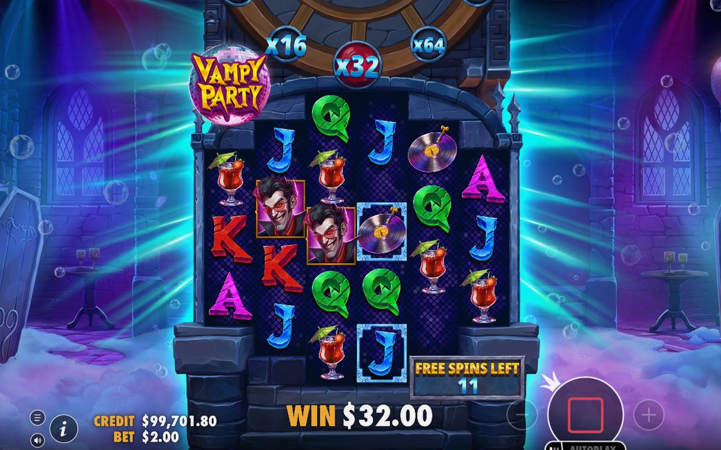 Free Spins med startmultiplikator och kvarvarande spinn